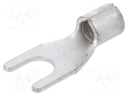 Fork terminal; M5; 4÷6mm2; crimped; for cable; non-insulated