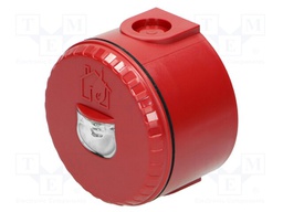 Signaller: lighting; flashing light; red; Series: Solista LX; IP65