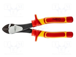 Pliers; side,cutting,insulated; 180mm