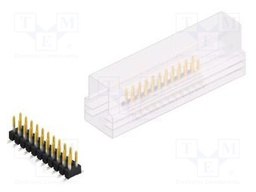 Connector: pin strips; pin header; male; PIN: 22; 2.54mm; SMT; 2x11