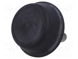 Vibroisolation foot; Ø: 50mm; Shore hardness: 70±5; 3007N; 601N/mm