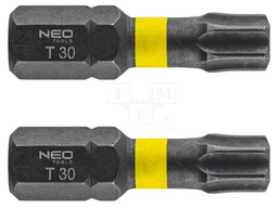 Kit: screwdriver bits; Torx®; 25mm; TX30; impact; 2pcs.