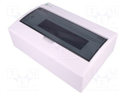 Enclosure: for modular components; IP40; white; No.of mod: 12