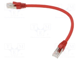 Patch cord; ETHERLINE® Cat.6a,S/FTP; 6a; stranded; Cu; LSZH; red