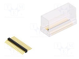 Connector: pin strips; pin header; male; PIN: 16; 1.27mm; SMT; 1x16