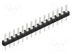 Connector: pin strips; pin header; male; PIN: 15; 2.54mm; THT; 1x15