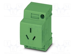 Connector: AC supply; socket; female; 10A; PIN: 3; screw terminal