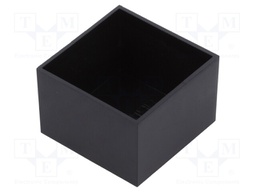 Enclosure: designed for potting; X: 28.7mm; Y: 28.7mm; Z: 19mm; ABS