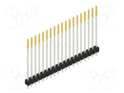 Connector: pin strips; pin header; male; PIN: 19; 2.54mm; THT; 1x19