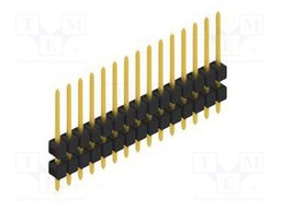 Connector: pin strips; pin header; male; PIN: 15; 2.54mm; THT; 1x15