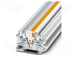 Splice terminal: rail; 28A; 500V; screw terminal; PA; 0.14÷6mm2