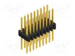 Connector: pin strips; pin header; male; PIN: 18; 1.27mm; THT; 2x9