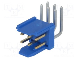 Socket; wire-board; male; PIN: 6; 2.54mm; THT; DUBOX; 3A; gold-plated