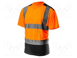 T-shirt; Size: L; orange-black; VISIBILTY; 150g/m2