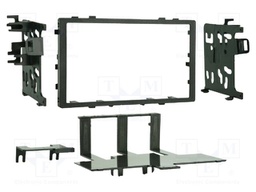 Radio frame; Acura,Honda,Isuzu; 2 DIN; black