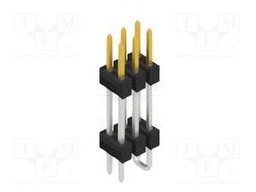 Connector: pin strips; pin header; male; PIN: 6; 2.54mm; SMT; 2x3