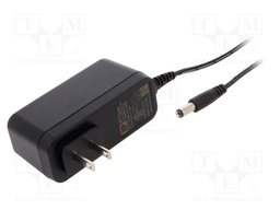 Power supply: switched-mode; voltage source; 24VDC; 1A; 24W; plug