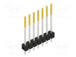 Connector: pin strips; pin header; male; PIN: 7; 2.54mm; THT; 1x7