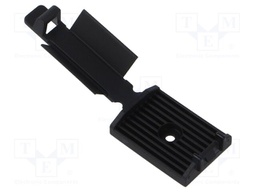 Self-adhesive cable holder; polyamide; black