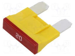 Fuse: fuse; 20A; 58VDC; automotive; 30mm