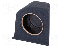 Car loudspeaker enclosure; MDF; black melange; 250mm; BMW; 15l