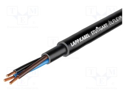 Wire; FLRYY11Y; 2x1mm2; stranded; Cu; PUR; black; 60V; 6mm