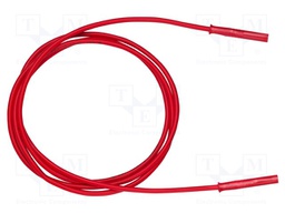 Test lead; 70VDC; 33VAC; 10A; 2mm banana plug-2mm banana plug