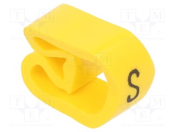 Markers for cables and wires; Label symbol: S; 8÷16mm; PVC; PA