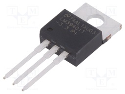 IC: voltage regulator; LDO,fixed; 3.3V; 1A; TO220; THT; Channels: 1