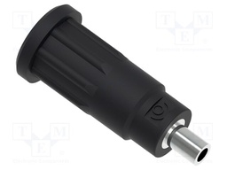 Connector: 2mm banana; socket; 10A; 24.7mm; black; insulated