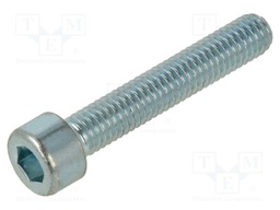 Screw; M6x35; 1; Head: cheese head; hex key; HEX 5mm; steel; zinc