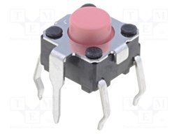 Microswitch TACT; SPST-NO; Pos: 2; 0.05A/24VDC; THT; none; 2.55N