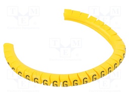 Markers for cables and wires; Label symbol: G; 2.5÷5mm; PVC; PA