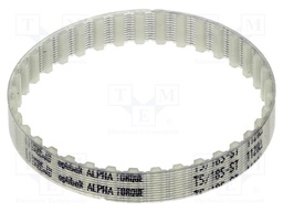 Timing belt; T5; W: 8mm; H: 2.2mm; Lw: 185mm; Tooth height: 1.2mm