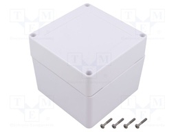 Enclosure: multipurpose; X: 105mm; Y: 105mm; Z: 90mm; ZP; ASA; white