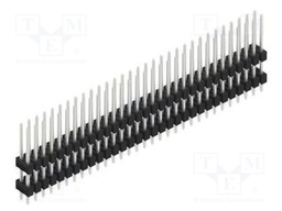 Connector: pin strips; pin header; male; PIN: 62; 2.54mm; THT; 2x31