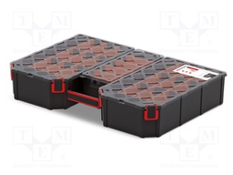 Container: collective; with partitions; black; TAGER CARBO; high