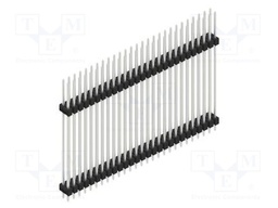 Connector: pin strips; pin header; male; PIN: 54; 2.54mm; THT; 2x27