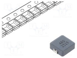 Inductor: wire; SMD; 4uH; ±20%; 11x10x3.8mm