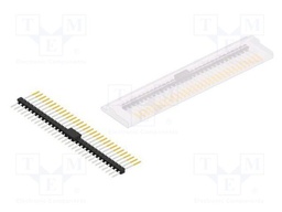 Connector: pin strips; pin header; male; PIN: 31; 2.54mm; SMT; 1x31