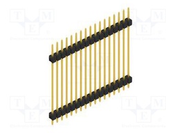 Connector: pin strips; pin header; male; PIN: 17; 2.54mm; THT; 1x17