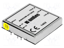 Converter: DC/DC; 40W; Uin: 9÷36V; 12VDC; Iout: 3A; 2"x2"; 65g