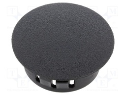 Accessories: stopper; H: 11.5mm; push-in,snap-fastener; black