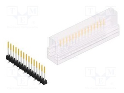 Connector: pin strips; pin header; male; PIN: 15; 2.54mm; SMT; 1x15