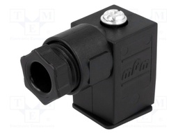 Connector: valve connector; plug; form C; 9.4mm; female; PIN: 3