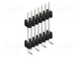 Connector: pin strips; pin header; male; PIN: 7; 1.27mm; SMT; 1x7
