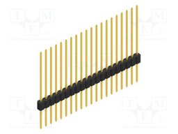 Connector: pin strips; pin header; male; PIN: 20; 1.27mm; THT; 1x20