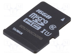 Memory card; industrial; SD Micro,TLC; 16GB; Class 10; 0÷70°C