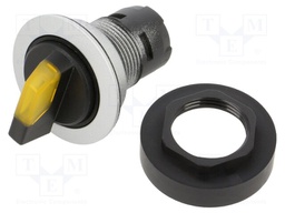 Switch: rotary; 22mm; Stabl.pos: 1; yes; IP65; Pos: 3; Cutout: Ø22.3mm