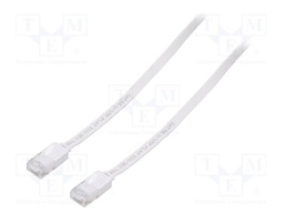 Patch cord; U/UTP; 5e; stranded; CCA; PVC; white; Len: 20m